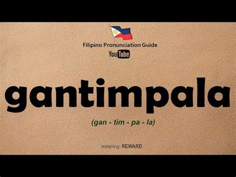 gantimpala synonym|GANTIMPALA (Tagalog).